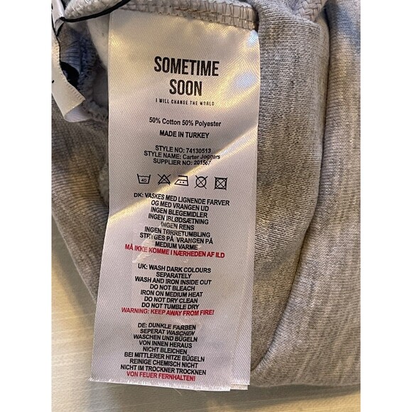 Sometime Soon I Will Change The World Kids Carter Joggers Grey Unisex Sz 3Y New - Picture 7 of 7